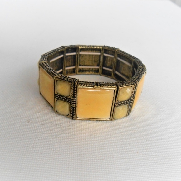 Lia Sophia Stretch Bracelet Yellow - Picture 1 of 2